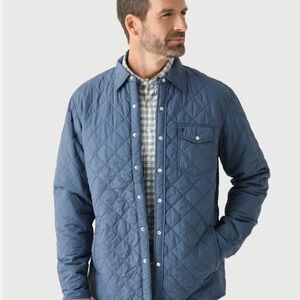 Criquet Men's BLACK Quilted Shirt Jacket | MEN'S QUILTED SHACKET